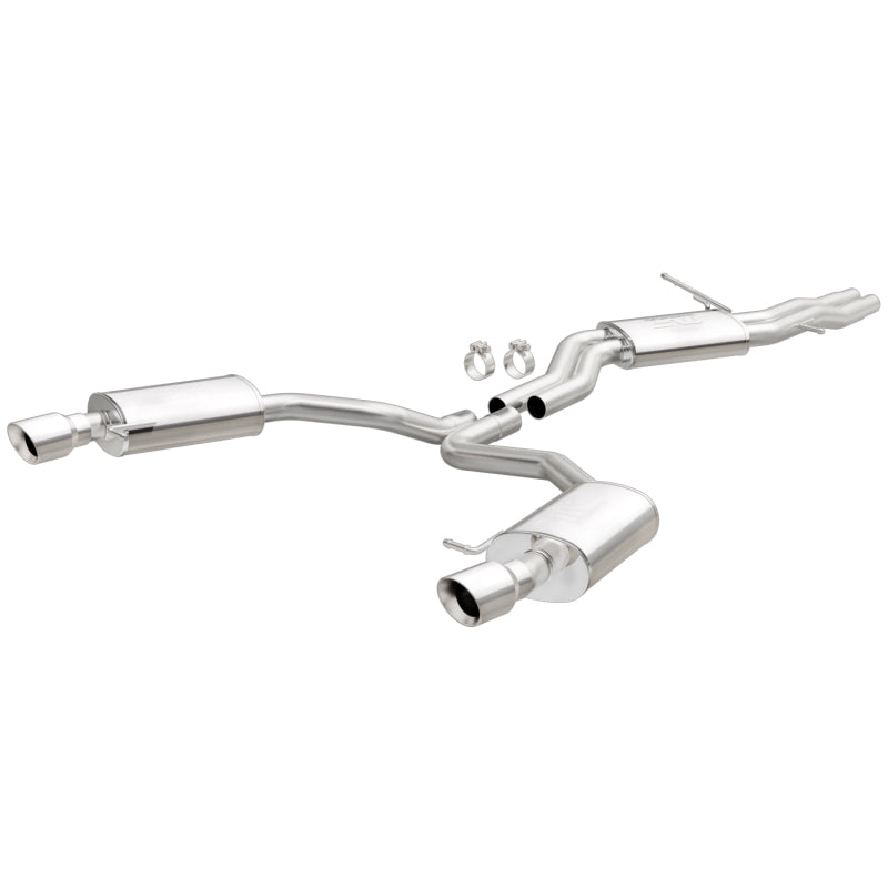 MagnaFlow Sys C/B 12-15 Audi A6 / A7 3.0L V6 SS 2.5in Dual Split Rear Ext 4in Tips - Black Ops Auto Works