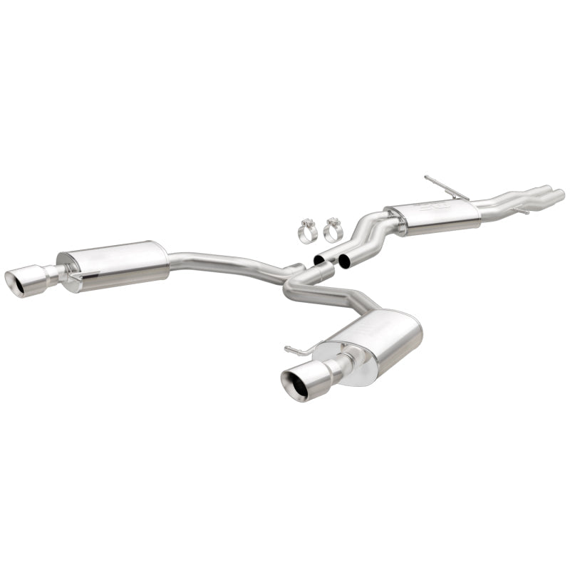 MagnaFlow Sys C/B 12-15 Audi A6 / A7 3.0L V6 SS 2.5in Dual Split Rear Ext 4in Tips - Black Ops Auto Works