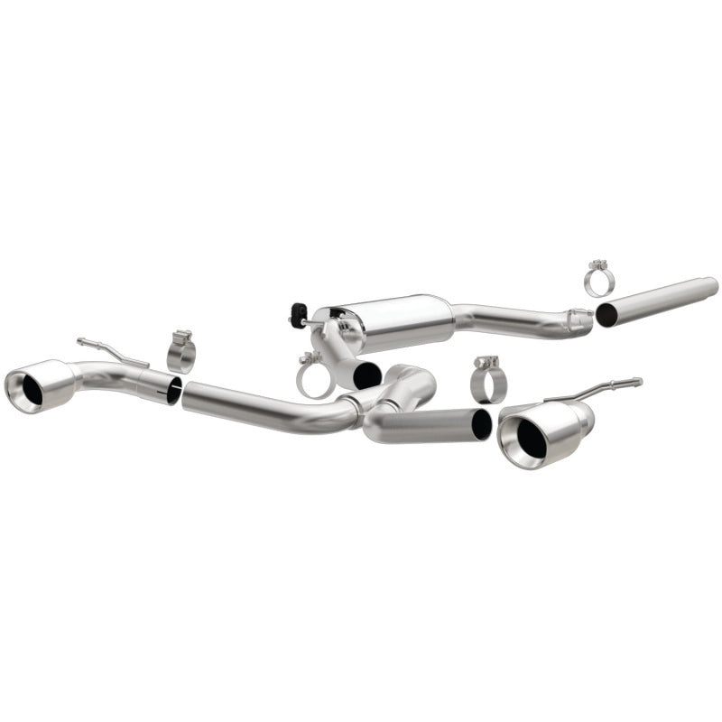 MagnaFlow SYS C/B Dual Split Rear Exit 4in Polished Tips 2015 VW GTI 2.0L Turbo - Black Ops Auto Works