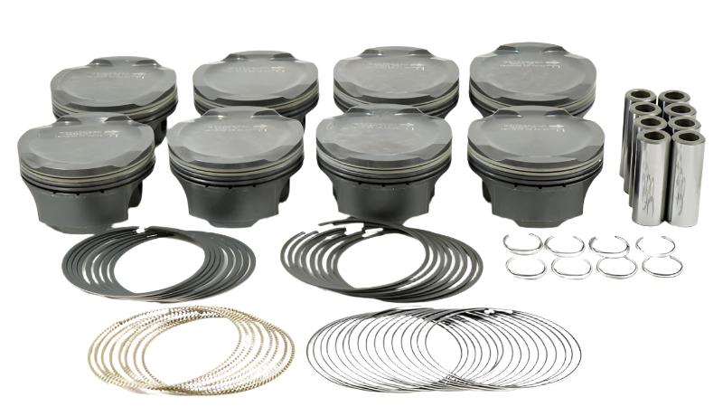 Mahle MS Piston Set Ford Coyote 314ci 3.701in Bore 3.650in Stroke 5.933in Rod .866 Pin -1cc 11CR - Black Ops Auto Works