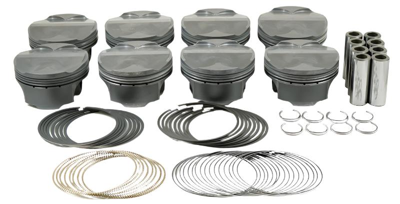 Mahle MS Piston Set SBF 302ci 3.630in Bore 3.65in Stroke 5.933in Rod .866 Pin 3cc 11.2 CR Set of 8 - Black Ops Auto Works