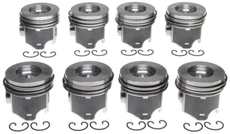 Mahle OE Ford 6.4L Diesel .75MM 2008-2010 F-250/F-350/F-450/F-550 Piston Set (Set of 8) - Black Ops Auto Works