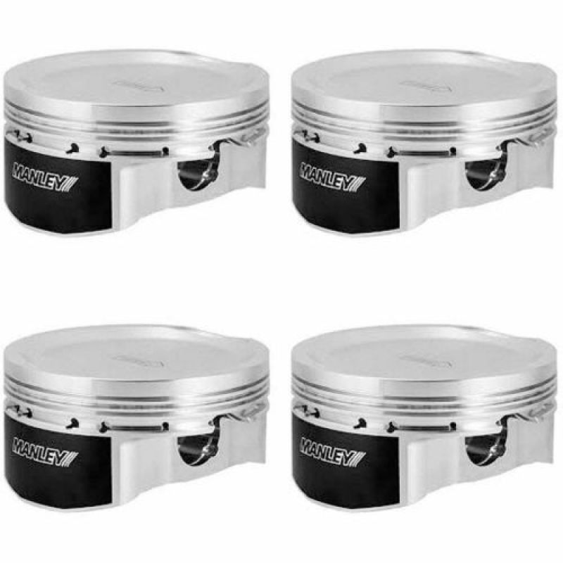 Manley 04+ Subaru WRX STi (EJ257) STD Stroke 99.55mm +.05mm Bore 8.5:1 Dish Piston and Ring Set - Black Ops Auto Works