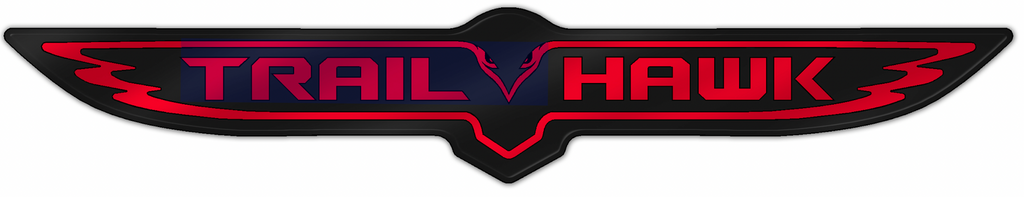 Matte Black Trailhwak Trunk Badge - Black Ops Auto Works