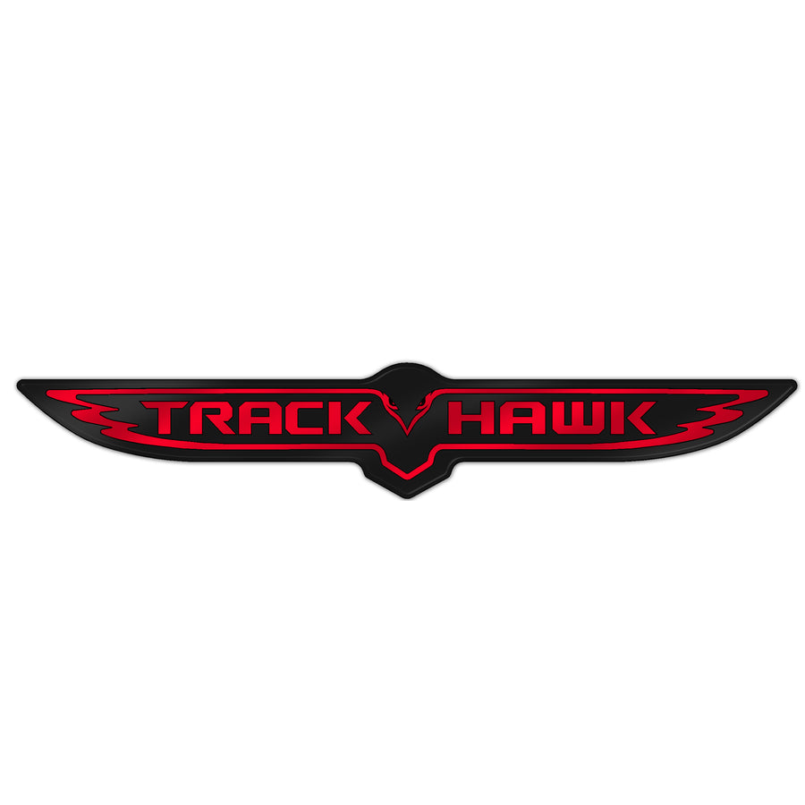 Matte Trackhawk V2 Trunk Badge - Black Ops Auto Works