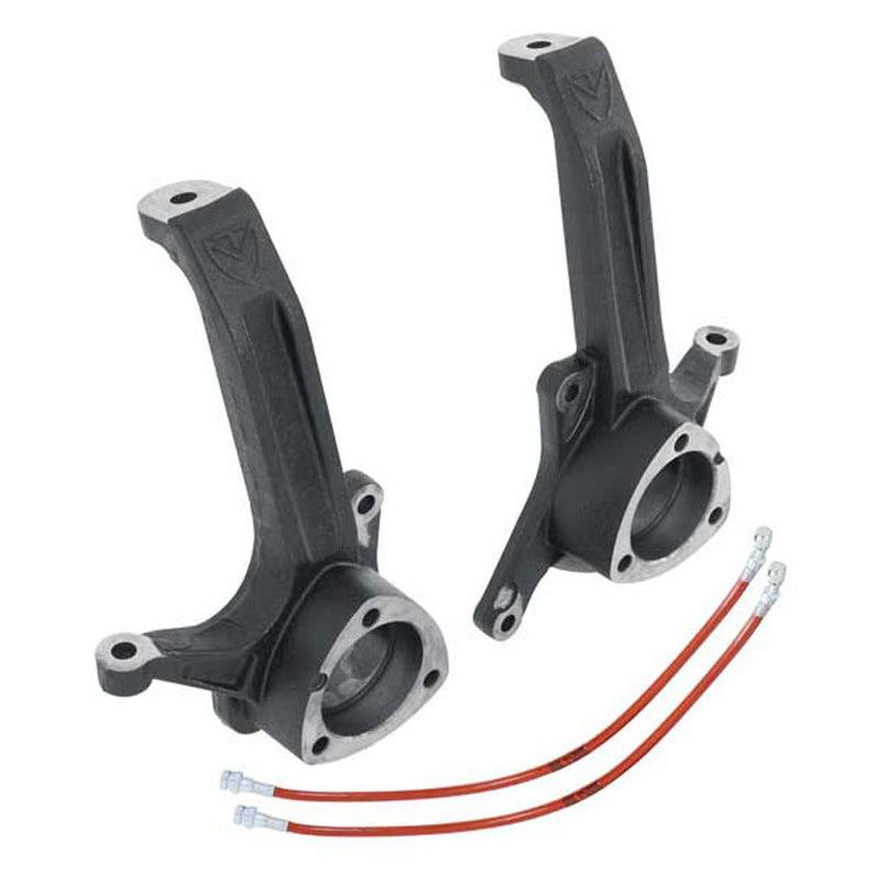 MaxTrac 03-08 Dodge RAM 2500/3500 2WD 3.5in Front Lift Spindles w/Extended DOT Compliant Brake Lines - Black Ops Auto Works