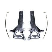 Load image into Gallery viewer, MaxTrac 04-18 Nissan Titan 2WD 4in Front Lift Spindles w/Extended DOT Compliant Brake Lines - Black Ops Auto Works