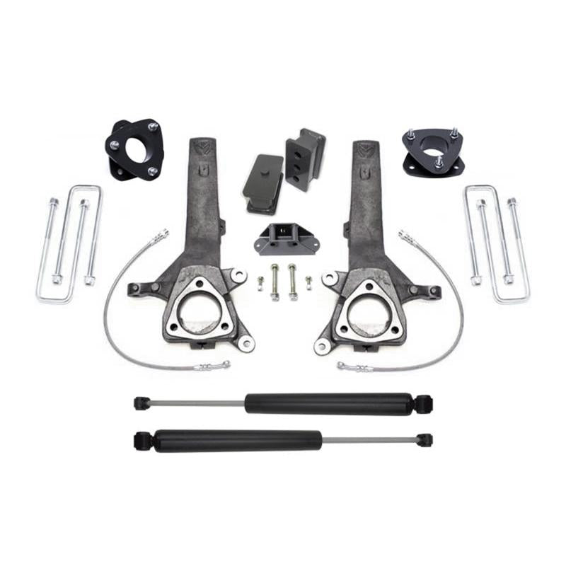 MaxTrac 04-18 Nissan Titan 2WD 6.5in/4in MaxPro Spindle Lift Kit w/MaxTrac Shocks - Black Ops Auto Works