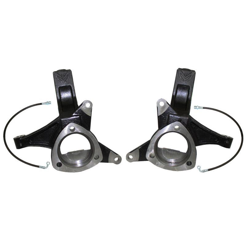 MaxTrac 07-16 GM C1500 2WD 4.5in Front Lift Spindles w/Extended DOT Compliant Brake Lines - Black Ops Auto Works