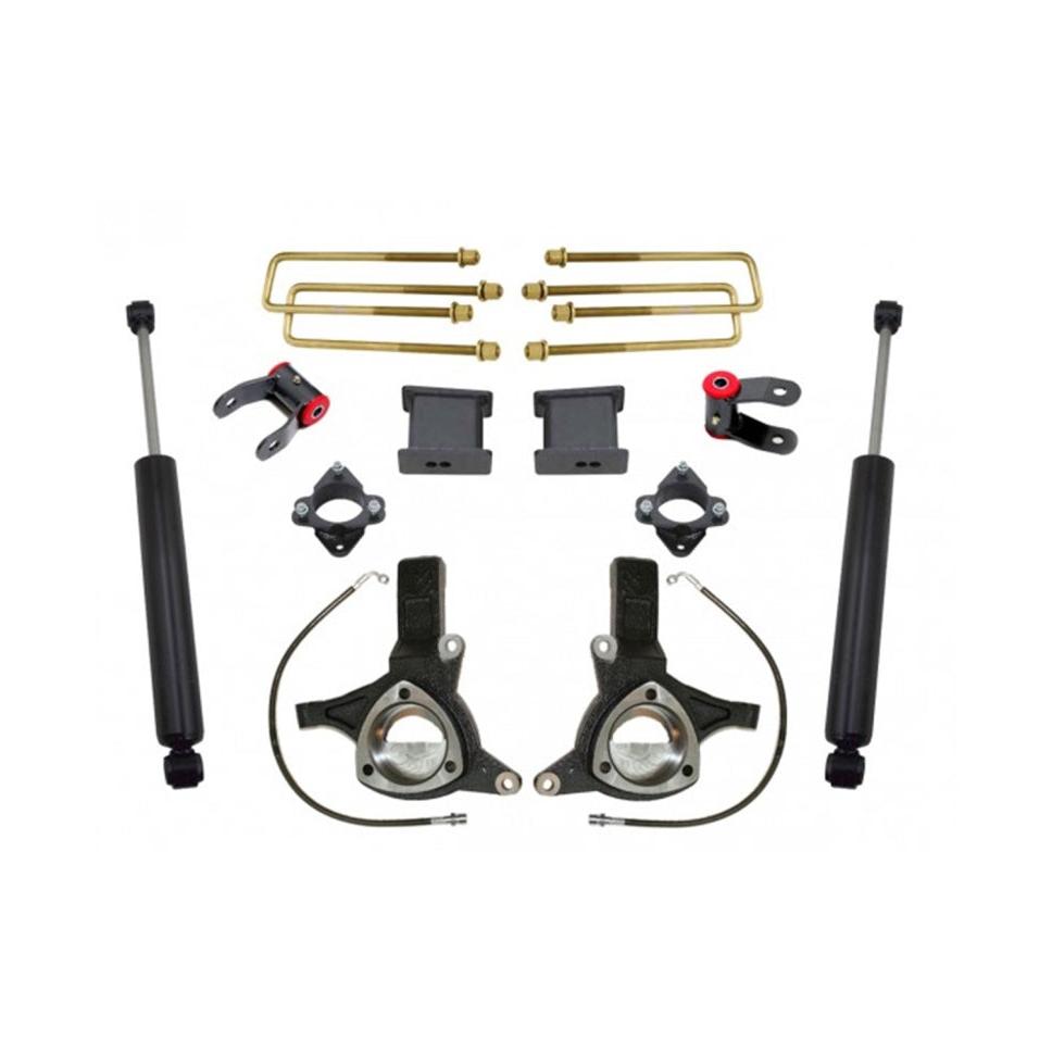 MaxTrac 07-16 GM C1500 2WD w/Cast Steel Susp. 7.5in/4in MaxPro Spindle Lift Kit w/MaxTrac Shocks Maxtrac MXTK881375