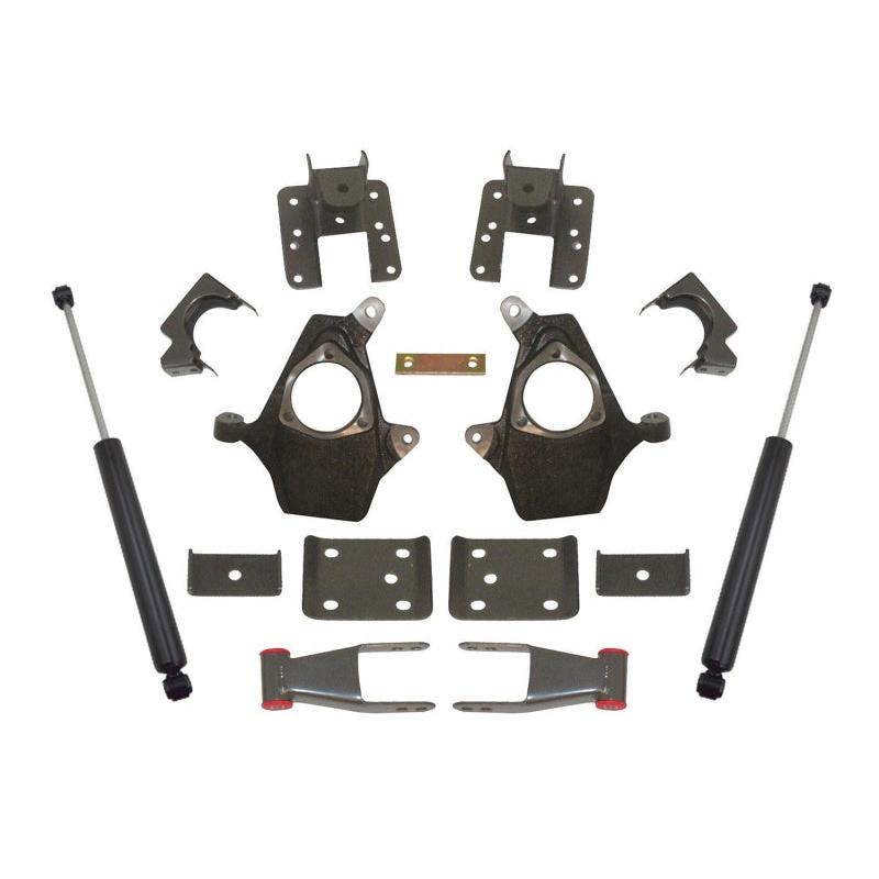 MaxTrac 07-16 GM C/K1500 2WD/4WD (Non Magneride) 2in/4in Lowering Spindle Kit - Black Ops Auto Works