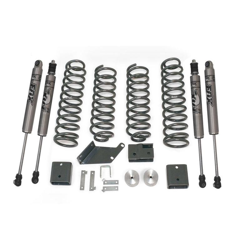 MaxTrac 07-18 Jeep Wrangler JK 2WD/4WD 3in/3in Coil Lift Kit w/FOX Shocks Maxtrac MXTK889730F