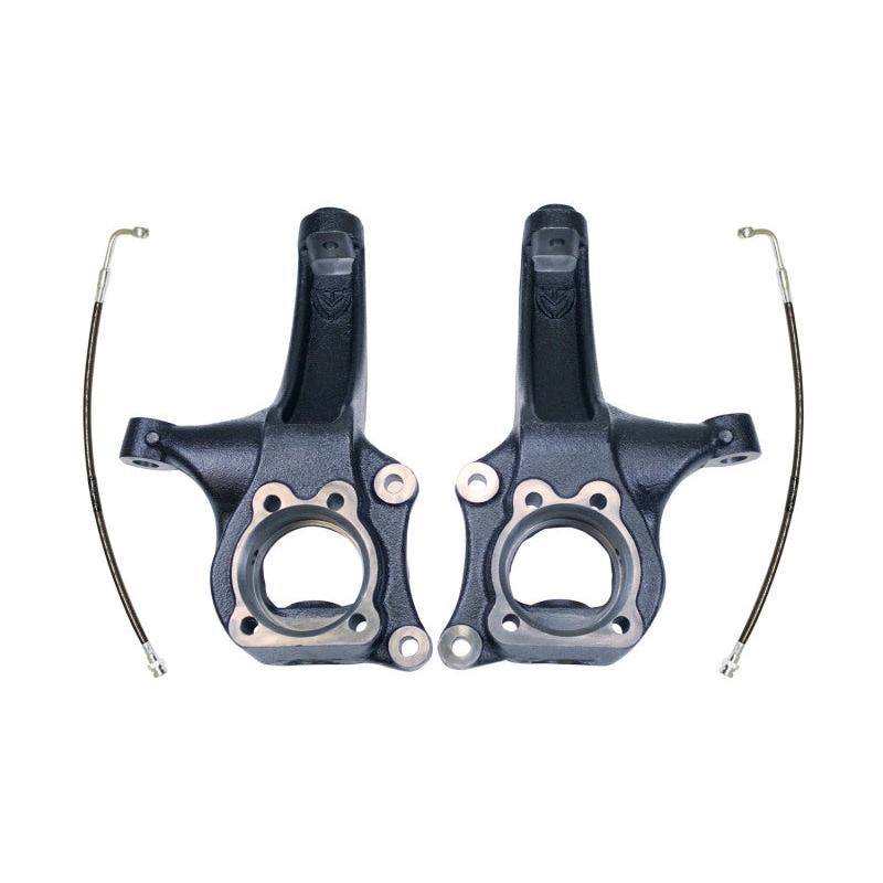 MaxTrac 15-16 Chevrolet Colorado 2WD 4in Front Lift Spindles w/Extended DOT Compliant Brake Lines - Black Ops Auto Works