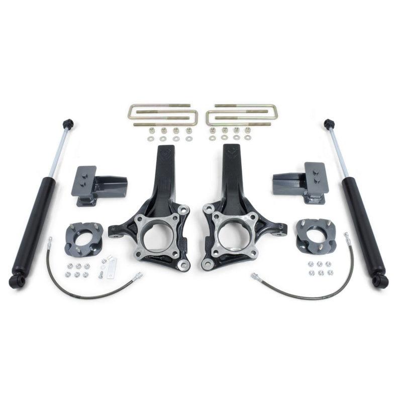 MaxTrac 15-18 Ford F-150 2WD 7in/4in MaxPro Spindle Lift Kit w/MaxTrac Shocks - Black Ops Auto Works