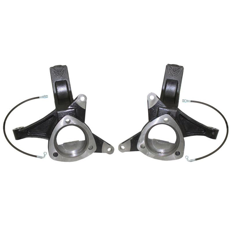 MaxTrac 16-18 GM C1500 2WD 5in Front Lift Spindles w/Extended DOT Compliant Brake Lines - Black Ops Auto Works