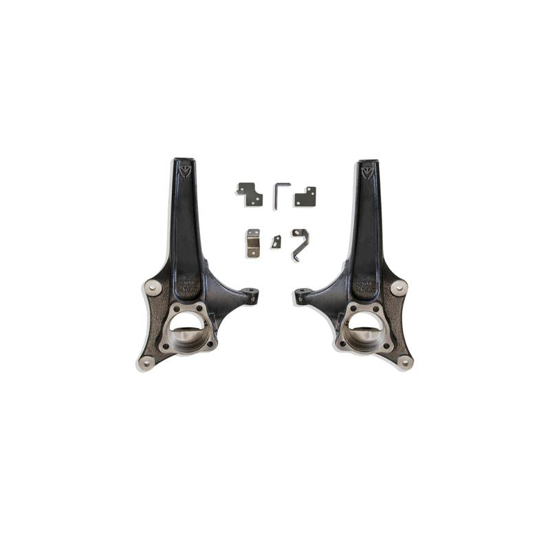 MXT701935-MaxTrac 19-20 GM C1500 2WD 3.5in Front Lift Spindles w/Extended DOT Compliant Brake Lines-Steering Knuckles & Spindles-Maxtrac