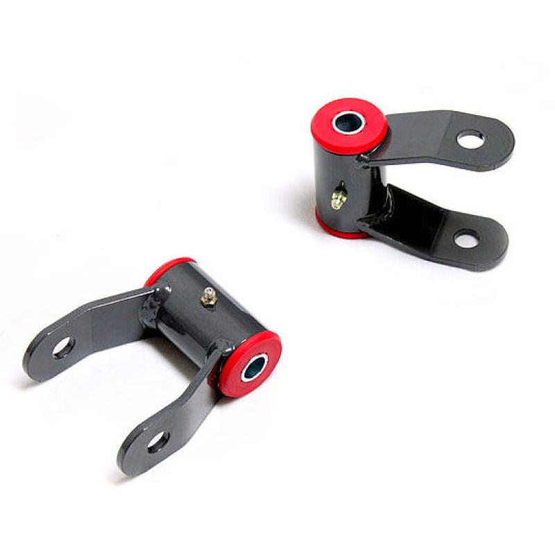 MaxTrac 88-18 GM C/K1500 2WD/4WD 1.5in Rear Lift Shackles - Black Ops Auto Works