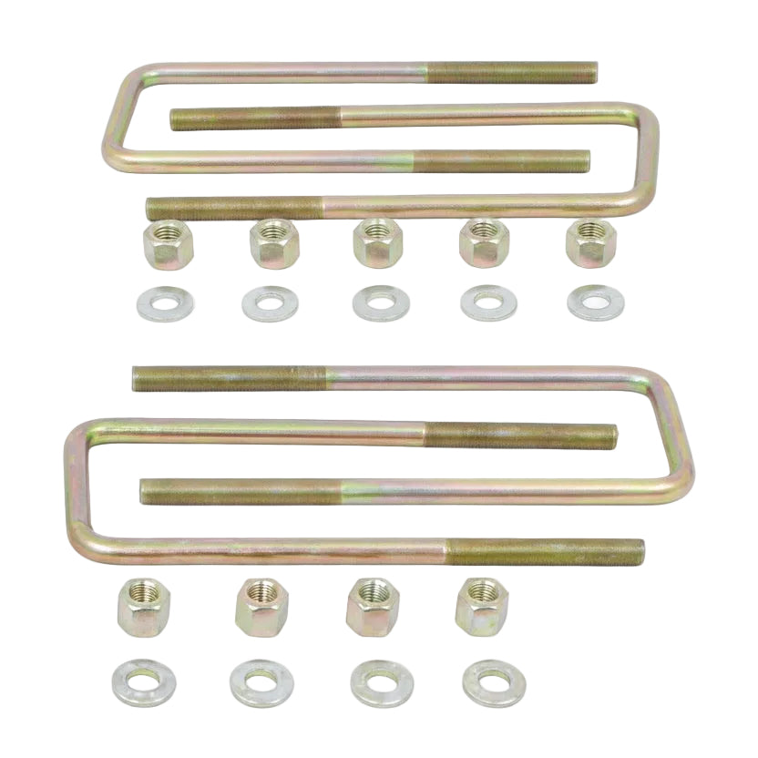 MaxTrac 910102 rear U-bolt set for 2 inch lift blocks 10.00 by 2.625 by 9-16 inch