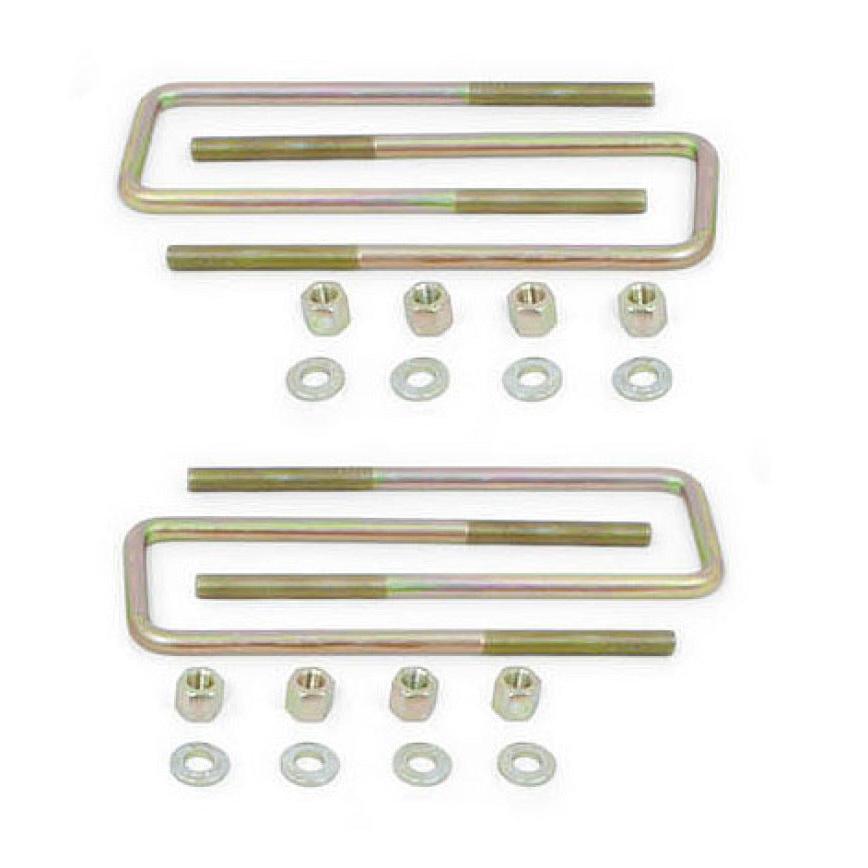 MaxTrac Rear U-Bolts for 3in/4in Lift Blocks - 12.50in x 2.625in x 9/16in - Set of 4 - Black Ops Auto Works