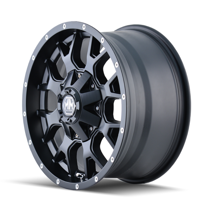 Mayhem 8015 Warrior 20x10 / 6x135 BP / -25mm Offset / 106mm Hub Matte Black Wheel - Black Ops Auto Works