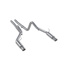Load image into Gallery viewer, MBRP 05-09 Ford Mustang GT 4.6L Dual Split Rear Race Version AL/ 3in Cat Back Exhaust System - Black Ops Auto Works