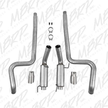 Load image into Gallery viewer, MBRP 05-09 Ford Mustang GT 4.6L Dual Split Rear Race Version AL/ 3in Cat Back Exhaust System - Black Ops Auto Works