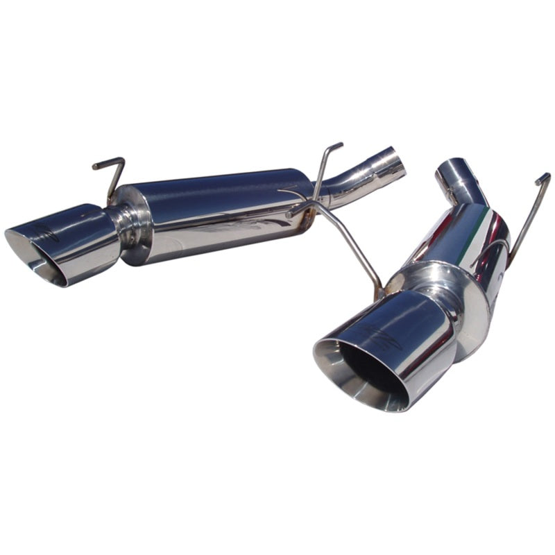MBRP 05-10 Ford Mustang GT 5.0/Shelby GT500 Dual Mufflers Axle Back Split Rear T304 - Black Ops Auto Works