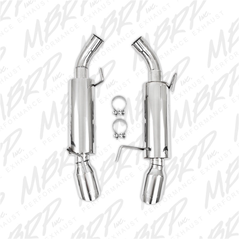MBRP 05-10 Ford Mustang GT 5.0/Shelby GT500 Dual Mufflers Axle Back Split Rear T304 - Black Ops Auto Works