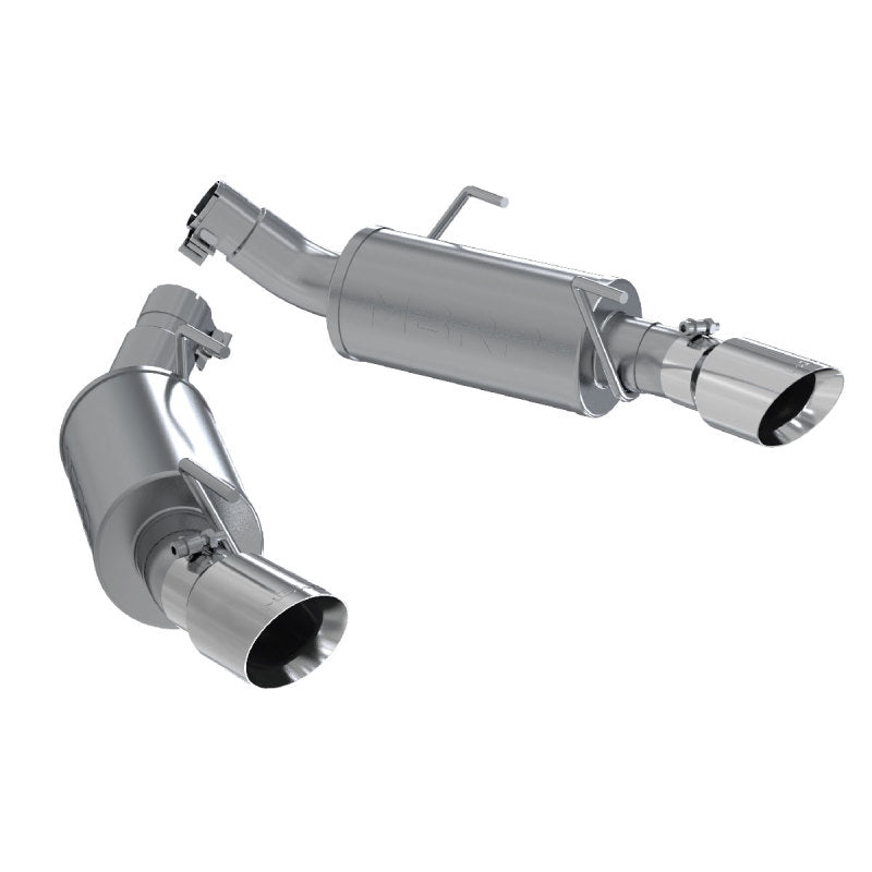 MBRP 05-10 Ford Mustang GT 5.0/Shelby GT500 Dual Mufflers Axle Back Split Rear T304 - Black Ops Auto Works