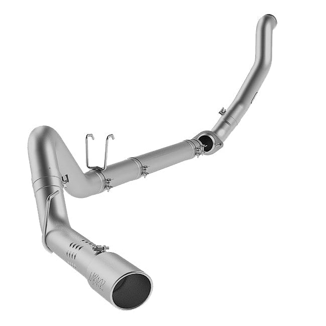 MBRP 08-10 Ford 6.4L F250/350/450 4 inch Filter Back Single Side Exit Aluminum and Down Pipe - Black Ops Auto Works
