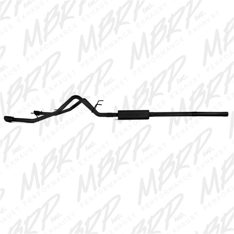 MBRP 09-14 Dodge Ram 1500 5.7L Cat-Back Dual Split Rear (Through Stock Bumper) AL - Black - Black Ops Auto Works