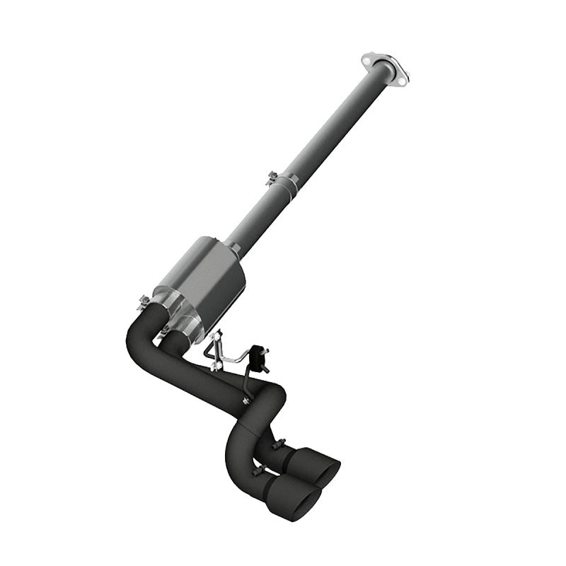 MBRP 09-14 Ford F150 Pre-Axle 4.5in OD Tips Dual Outlet 3in Black Coated Cat Back Exhaust - Black Ops Auto Works