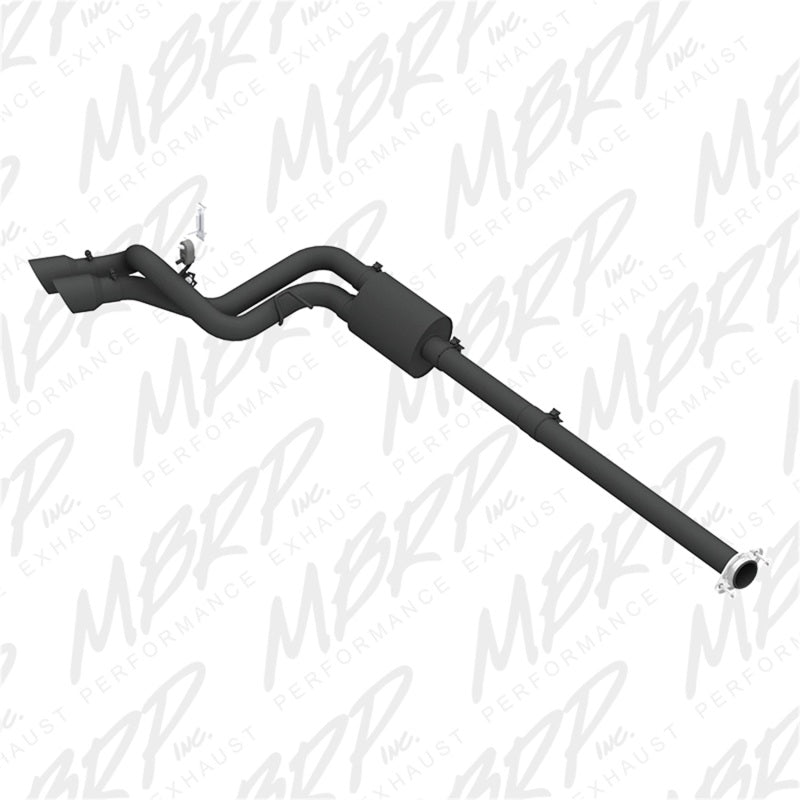 MBRP 09-14 Ford F150 Pre-Axle 4.5in OD Tips Dual Outlet 3in Black Coated Cat Back Exhaust - Black Ops Auto Works