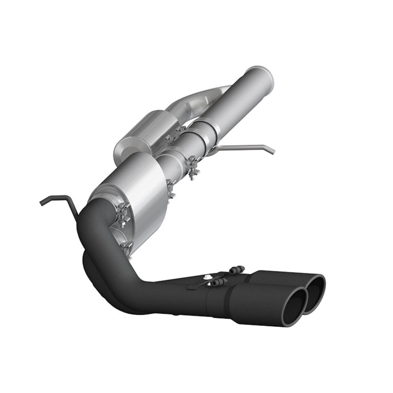 MBRP 09+ Chevrolet Silverado 1500 3in Cat Back Pre-Axle Dual Outlet w/ 4in Tip - Black - Black Ops Auto Works
