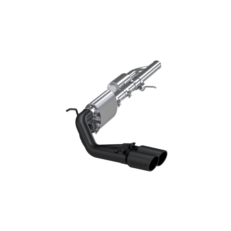 MBRP 09+ Chevrolet Silverado 1500 3in Cat Back Pre-Axle Dual Outlet w/ 4in Tip - Black - Black Ops Auto Works