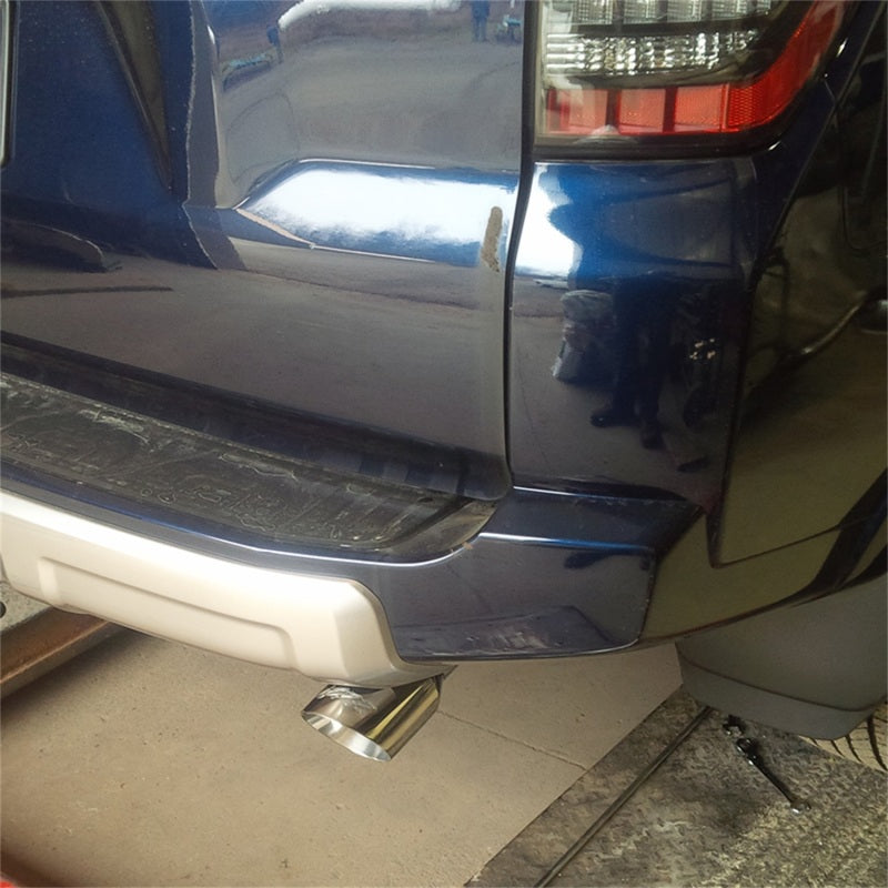 MBRP 10-18 Toyota 4 Runner AL 4in O.D Tip Single Rear Exit 2.5in Cat Back Exhaust - Black Ops Auto Works