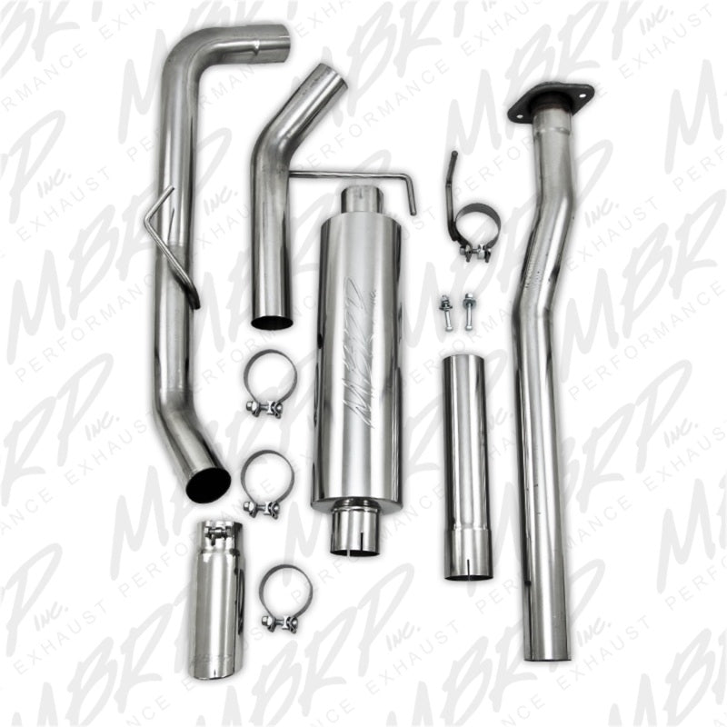 MBRP 11-12 Ford F150 V6 Ecoboost 3in T409 Cat Back Single Side Exit - Black Ops Auto Works