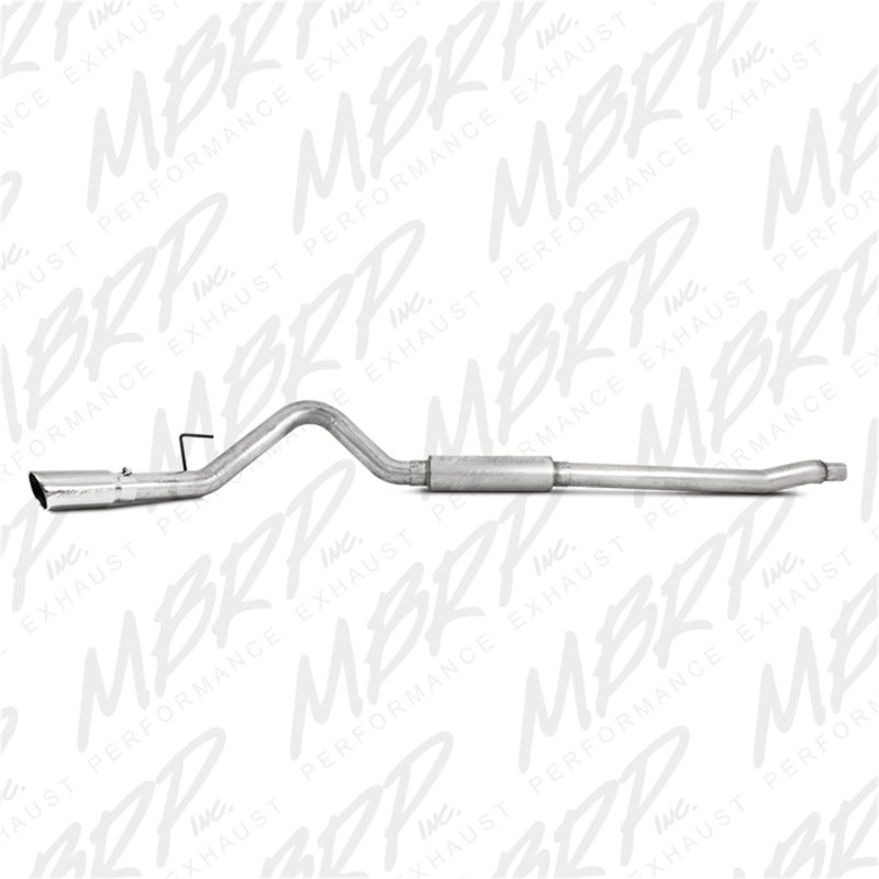 MBRP 11-13 Ford F-250/350/450 6.2L V8 Gas 4in Cat Back Single Side Alum Exhaust System - Black Ops Auto Works