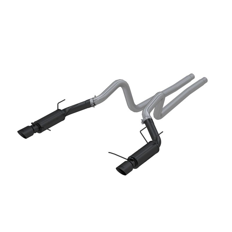 MBRP 11-14 Ford Mustang GT 5.0L 3in Cat Back Dual Split Rear Race Version 4in Tips - Black - Black Ops Auto Works