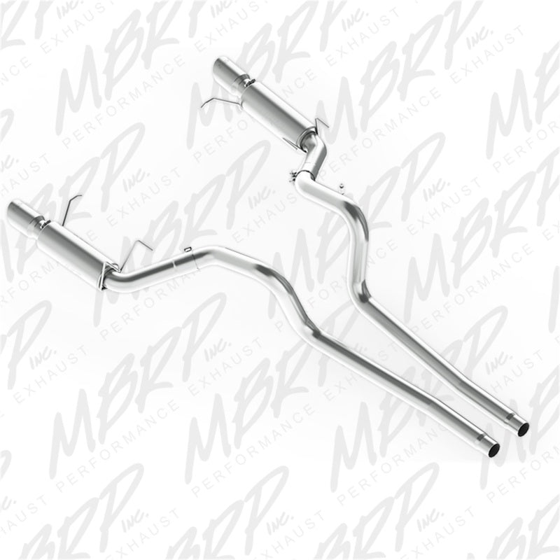 MBRP 11-14 Ford Mustang GT 5.0L Dual Split Rear Race Version AL 3in Cat Back Exhaust System - Black Ops Auto Works