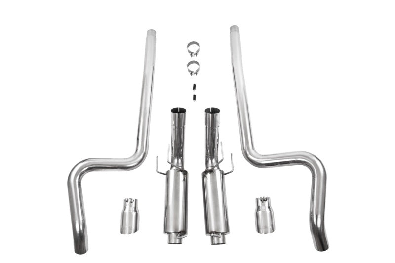 MBRP 11-14 Ford Mustang GT 5.0L Dual Split Rear Race Version T409 3in Cat Back Exhaust System - Black Ops Auto Works