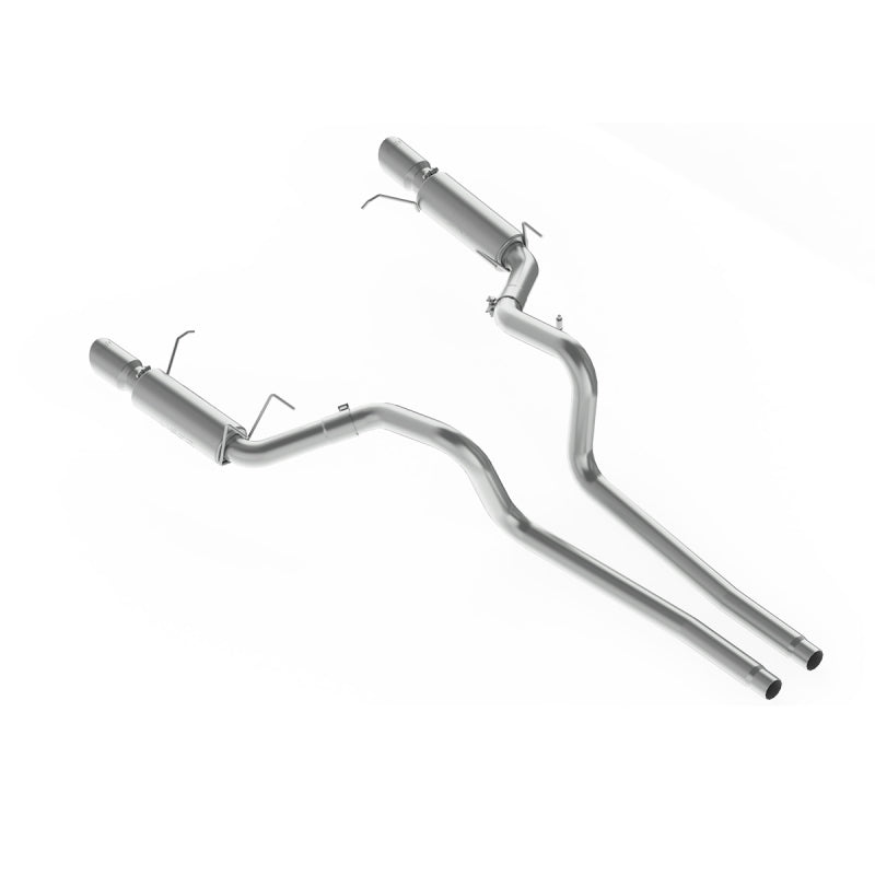MBRP 11-14 Ford Mustang GT 5.0L Dual Split Rear Race Version T409 3in Cat Back Exhaust System - Black Ops Auto Works