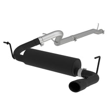 Load image into Gallery viewer, MBRP 12 Jeep Wrangler/ Rubicon 3.6L Cat Back Single Rear Exit Black Exhaust - Black Ops Auto Works