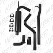 Load image into Gallery viewer, MBRP 12 Jeep Wrangler/ Rubicon 3.6L Cat Back Single Rear Exit Black Exhaust - Black Ops Auto Works