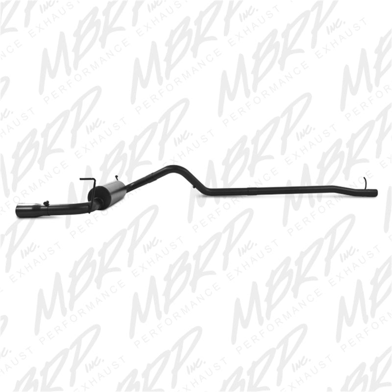 MBRP 12 Jeep Wrangler/ Rubicon 3.6L Cat Back Single Rear Exit Black Exhaust - Black Ops Auto Works