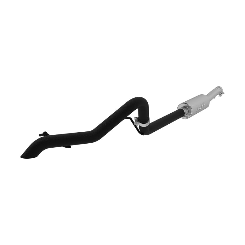 MBRP 12 Jeep Wrangler/Rubicon 3.6L V6 Cat Back Single Rear Exit Off-Road Black Exhaust - Black Ops Auto Works
