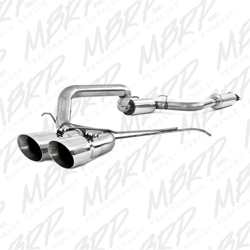 MBRP 13-14 Ford Focus ST 2.0L EcoBoost Dual Center Outlet T409 3in Cat Back - Black Ops Auto Works