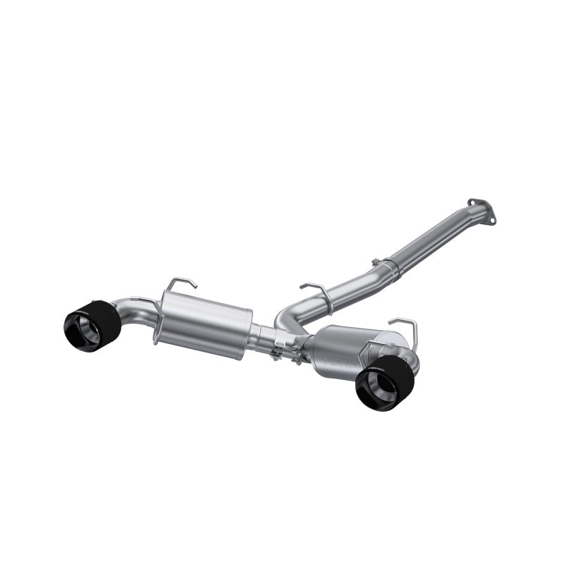 MBRP 13-16 Subaru BRZ 2.0L/ 2.4L 3in Dual Split Rear Cat Back w/CF Tips- T304 - Black Ops Auto Works