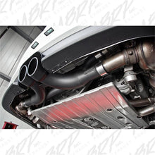 Load image into Gallery viewer, MBRP 14-15 Porsche GT3/GT3RS 3in Center Muffler Bypass 4in Tips - Black Coated - Black Ops Auto Works