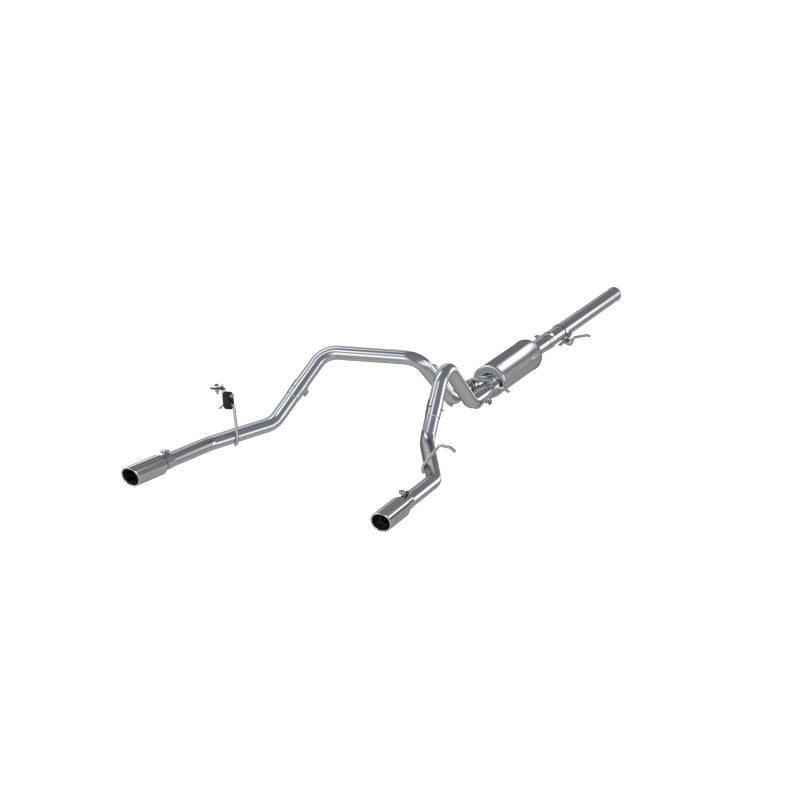 MBRP 14 Chevy/GMC 1500 Silverado/Sierra 4.3L V6/5.3L V8 Dual Split Rear T409 3in Cat Back Exhaust - Black Ops Auto Works